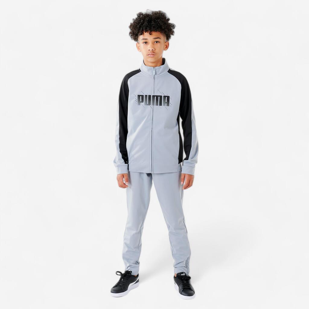 Kids' Breathable Synthetic Tracksuit - Grey